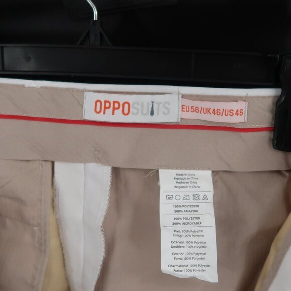 Opposuits White Pleated Dress Pants US 46 - Picture 3 of 4